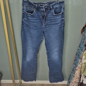 American Eagle Outfitters Blue Flared Jeans